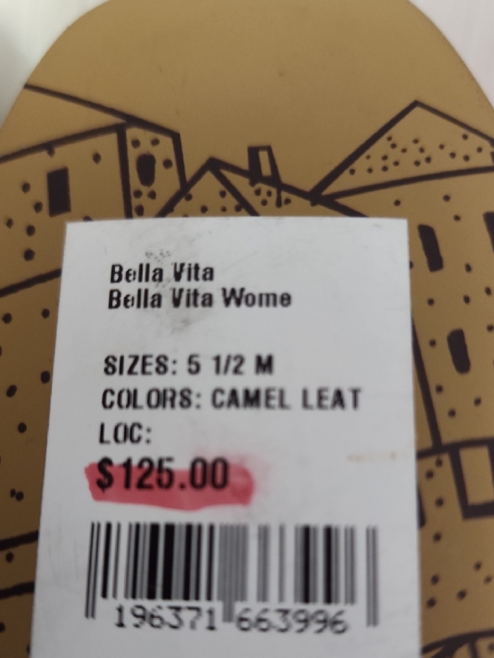 $125 Bella Vita Brown Chain-Detail Leather Loafers - Picture 4 of 8